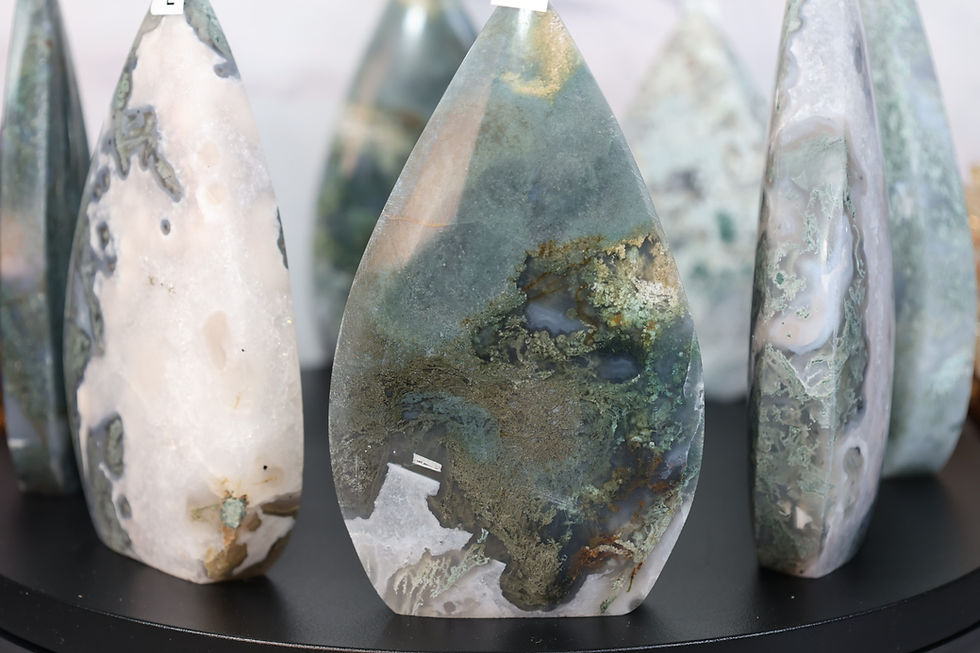 Thumbnail: 🌿 Moss Agate Freeform Towers – Earth’s Natural Art in Stone