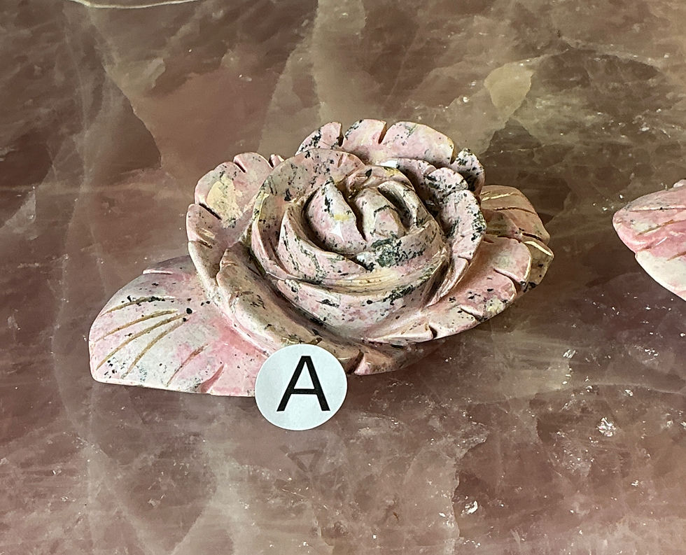 Thumbnail: 🌹 Large Peruvian Rhodonite Rose Bud Collection 🌹