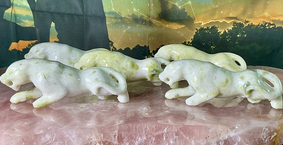 Thumbnail: 🐆 Xiuyan Jade Leopard Carvings