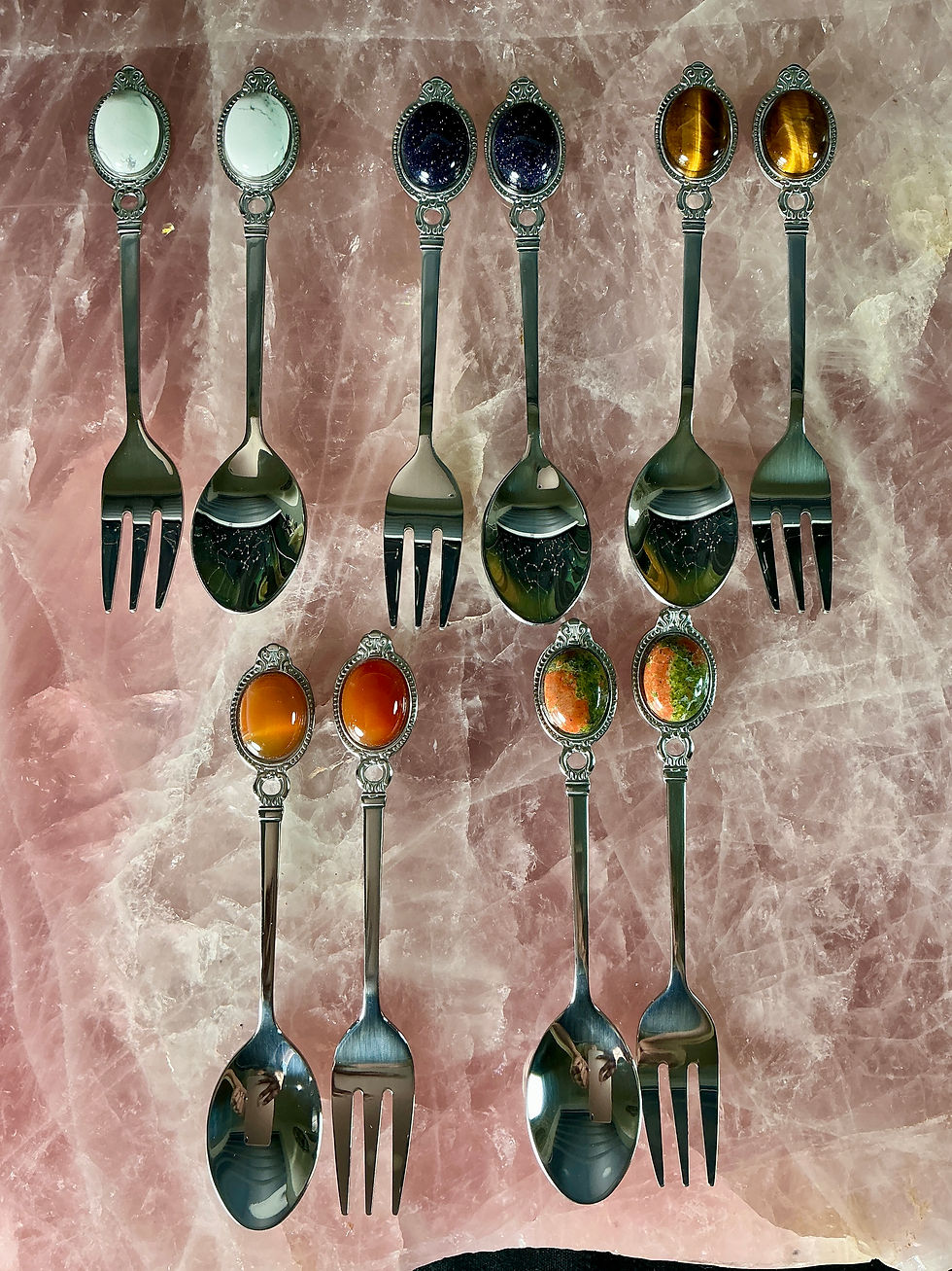 Thumbnail: ✨ Artisan Crystal Spoon and Fork Set ✨