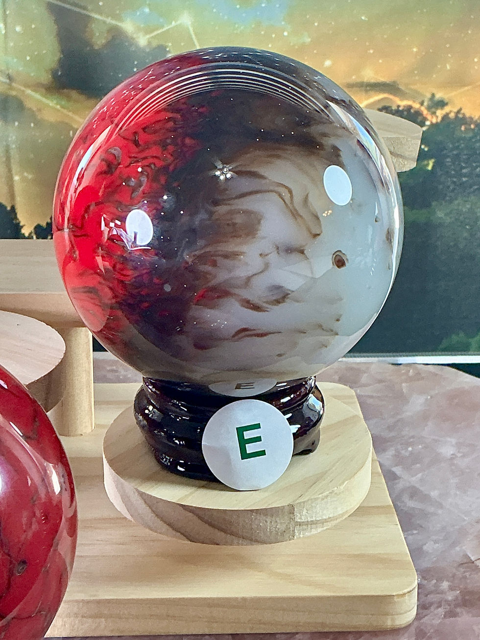 Thumbnail: “LARGE Chicken Blood” Agate Statement Spheres Collection