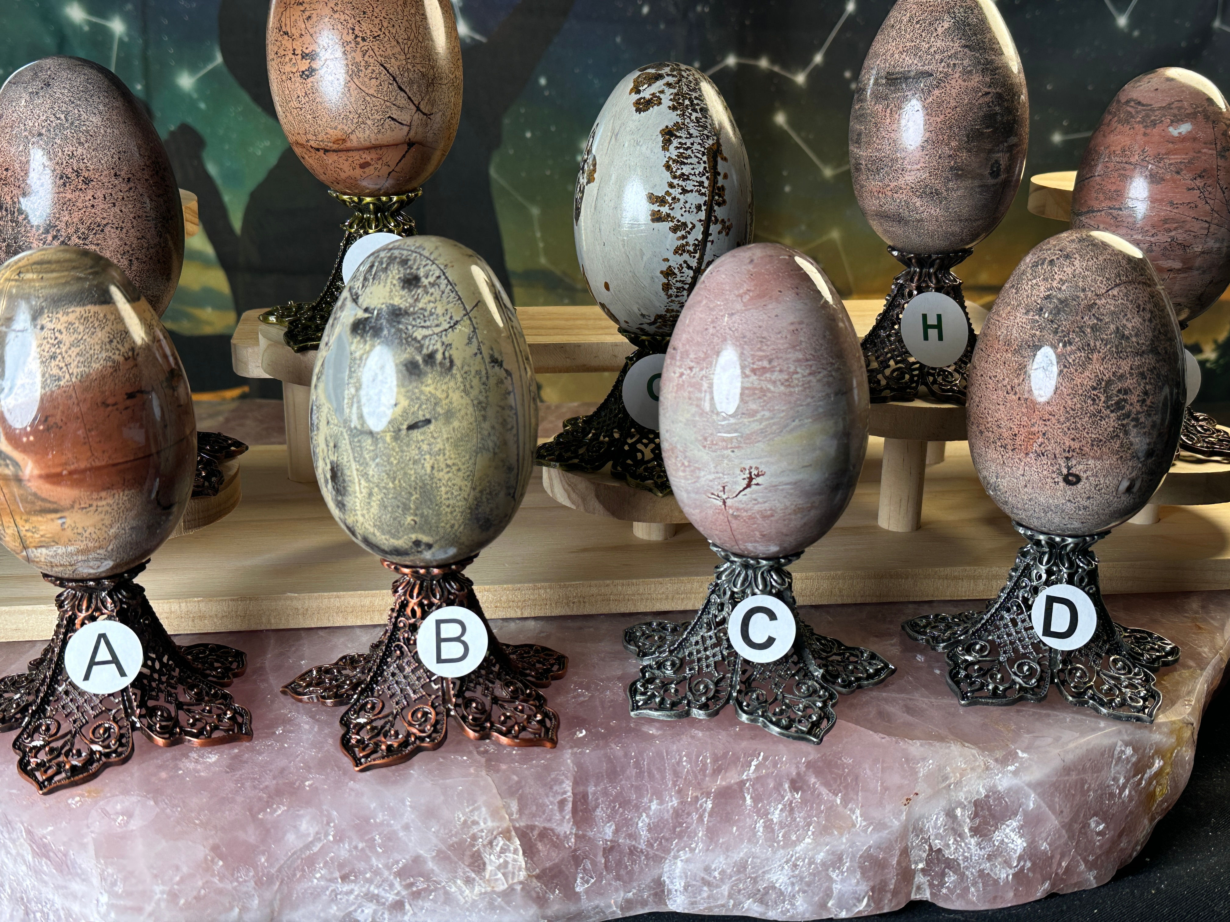 Picture Jasper Dinosaur Egg Collection