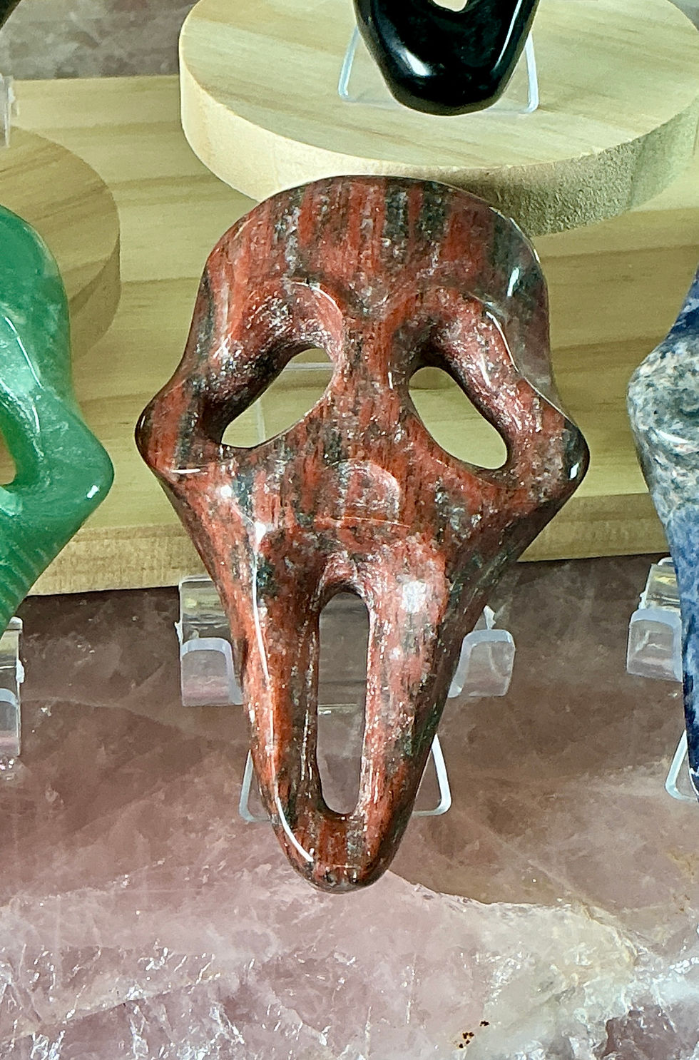 Thumbnail: 🎭 “Phantom Energy” Hand-Carved Crystal Scream Masks