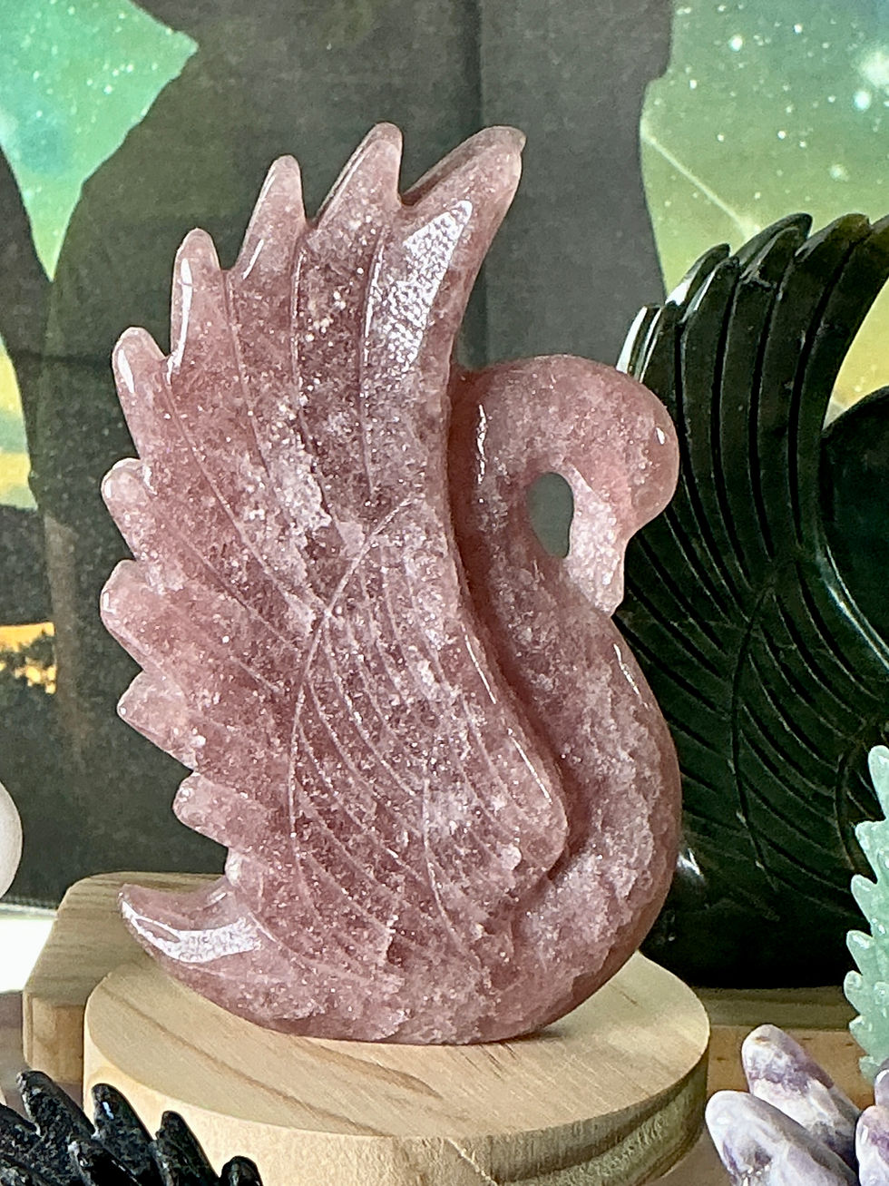 Thumbnail: ✨ “Celestial Grace” — Hand-Carved Crystal Swan Collection