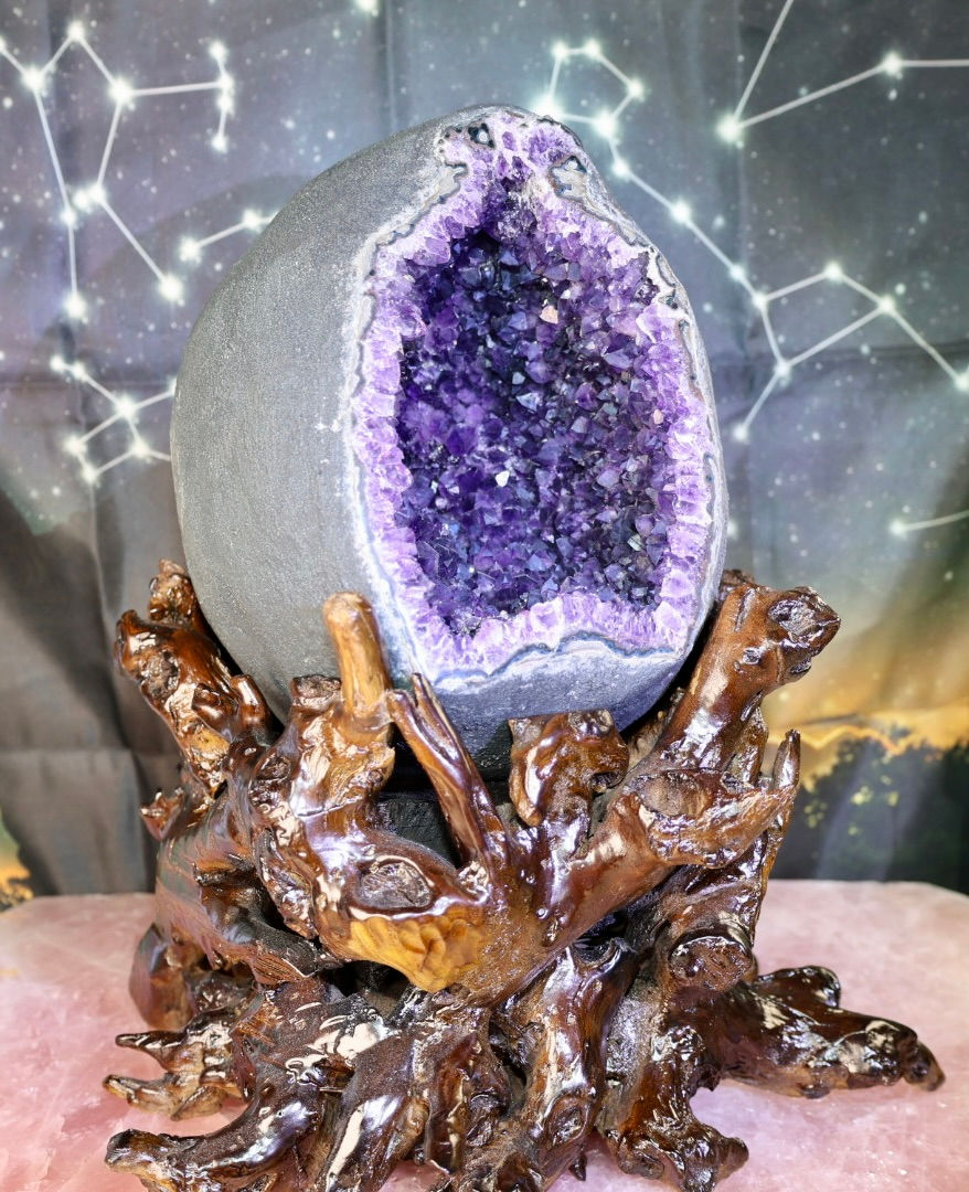 Thumbnail: 💜 Monumental Amethyst Cathedral Geode 💜