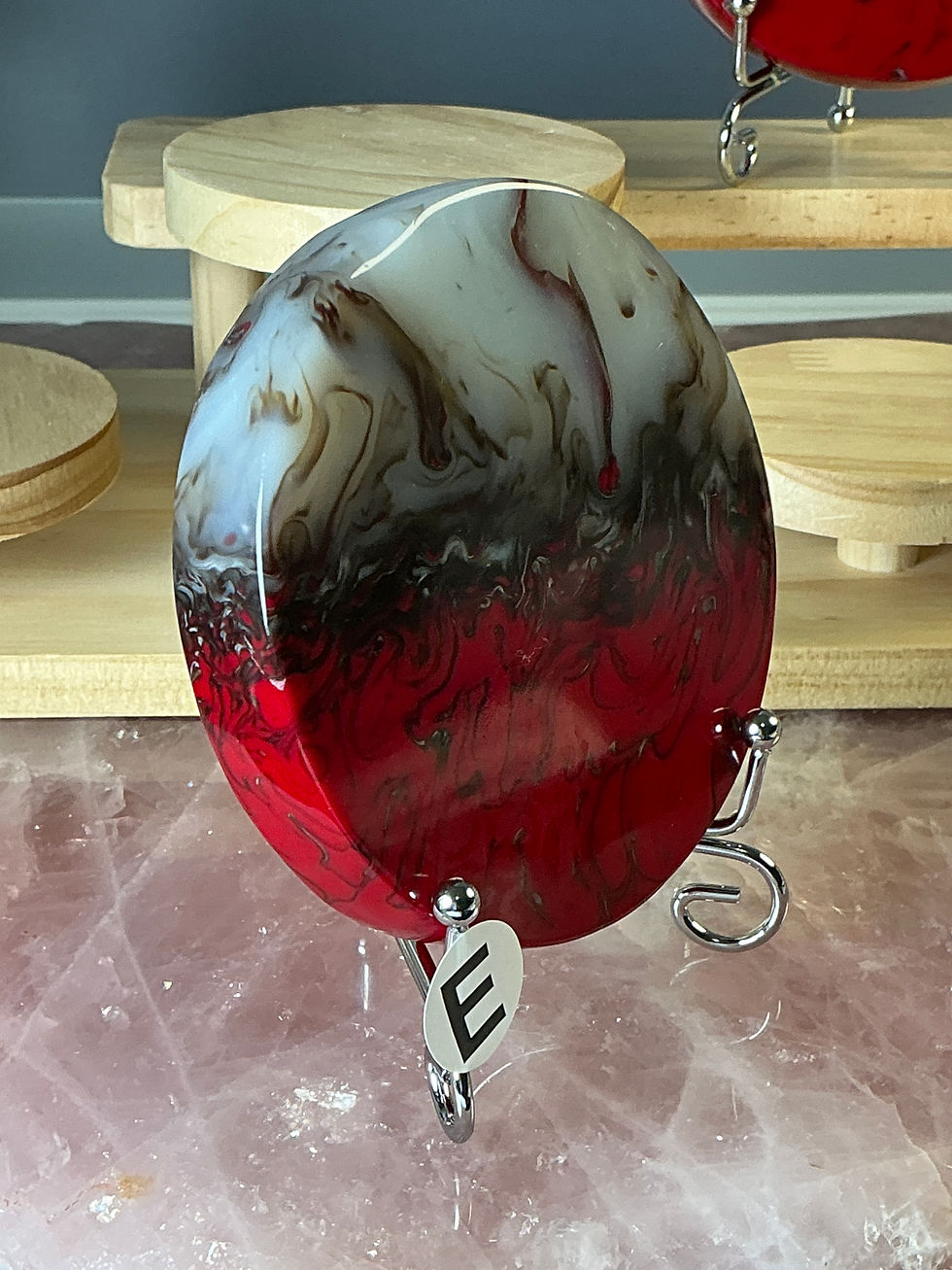 Thumbnail: 🔥 Crimson Flame Chicken Blood Agate Plates