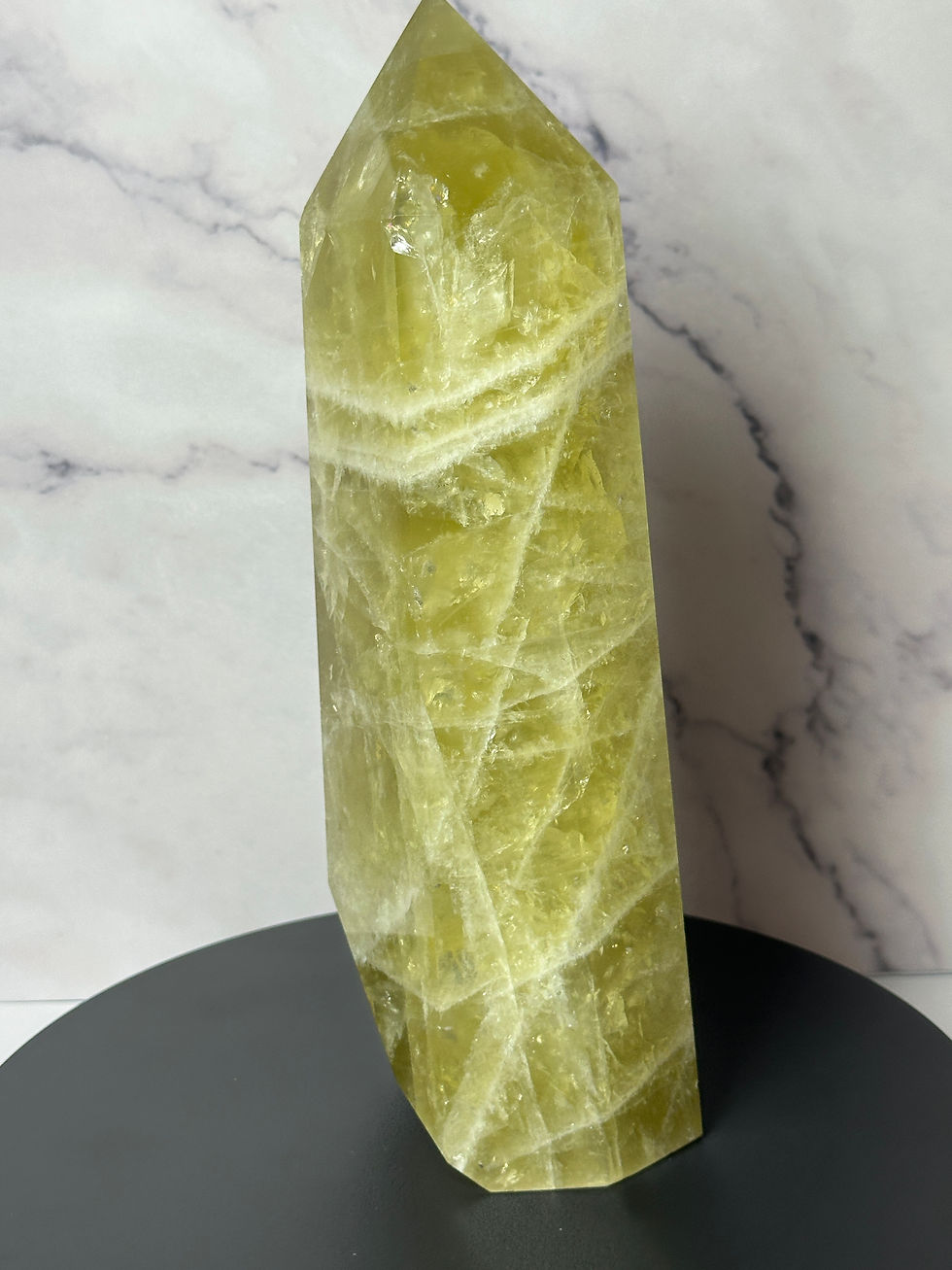Thumbnail: Large Citrine Tower with Flash – 4 lbs – 9” Tall ✨