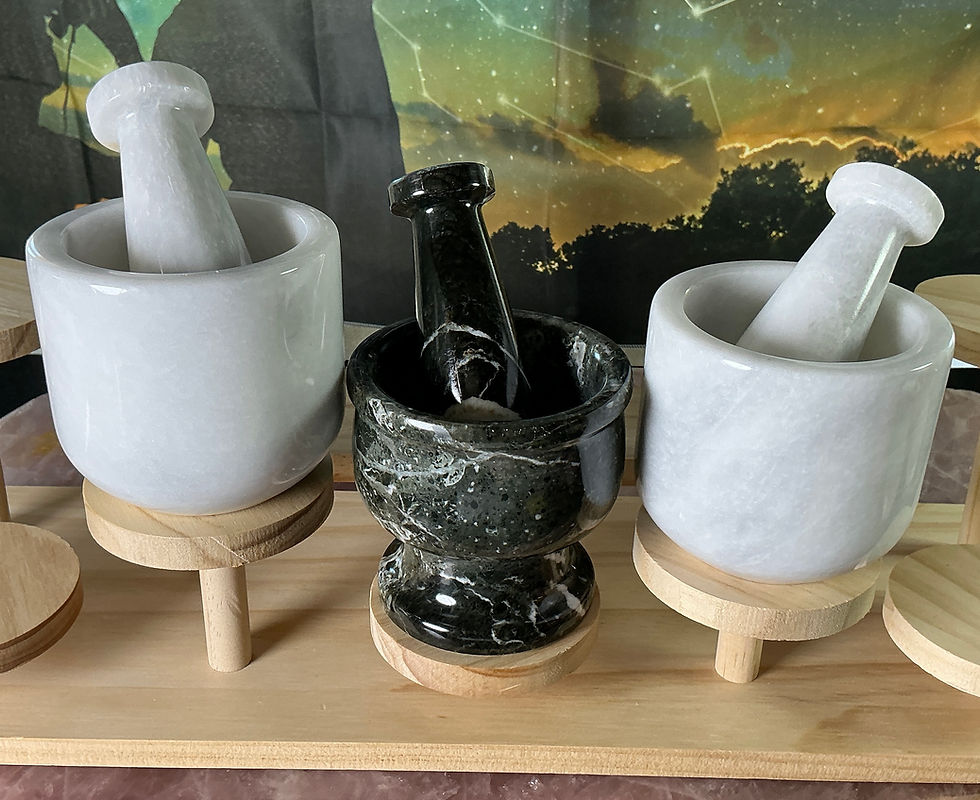 Thumbnail: Crystal Mortar & Pestle Sets