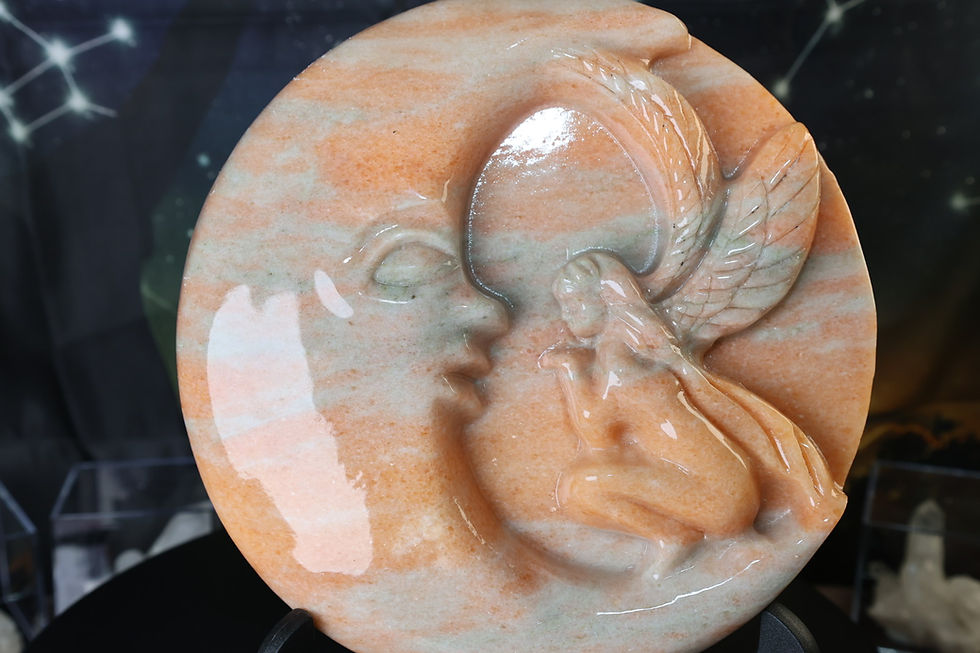 Thumbnail: 🌙 Hand-Carved Moon & Guardian Spirit Masterpiece