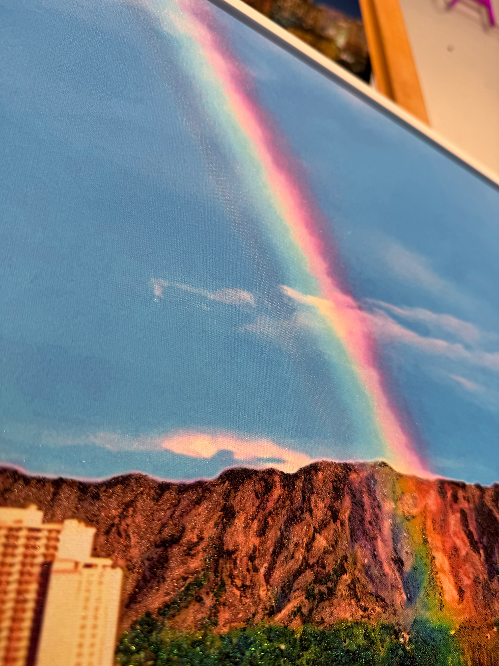 サムネイル： The Heart of Aloha 16" x 30" SOLD at Takashimaya Kyoto, Japan
