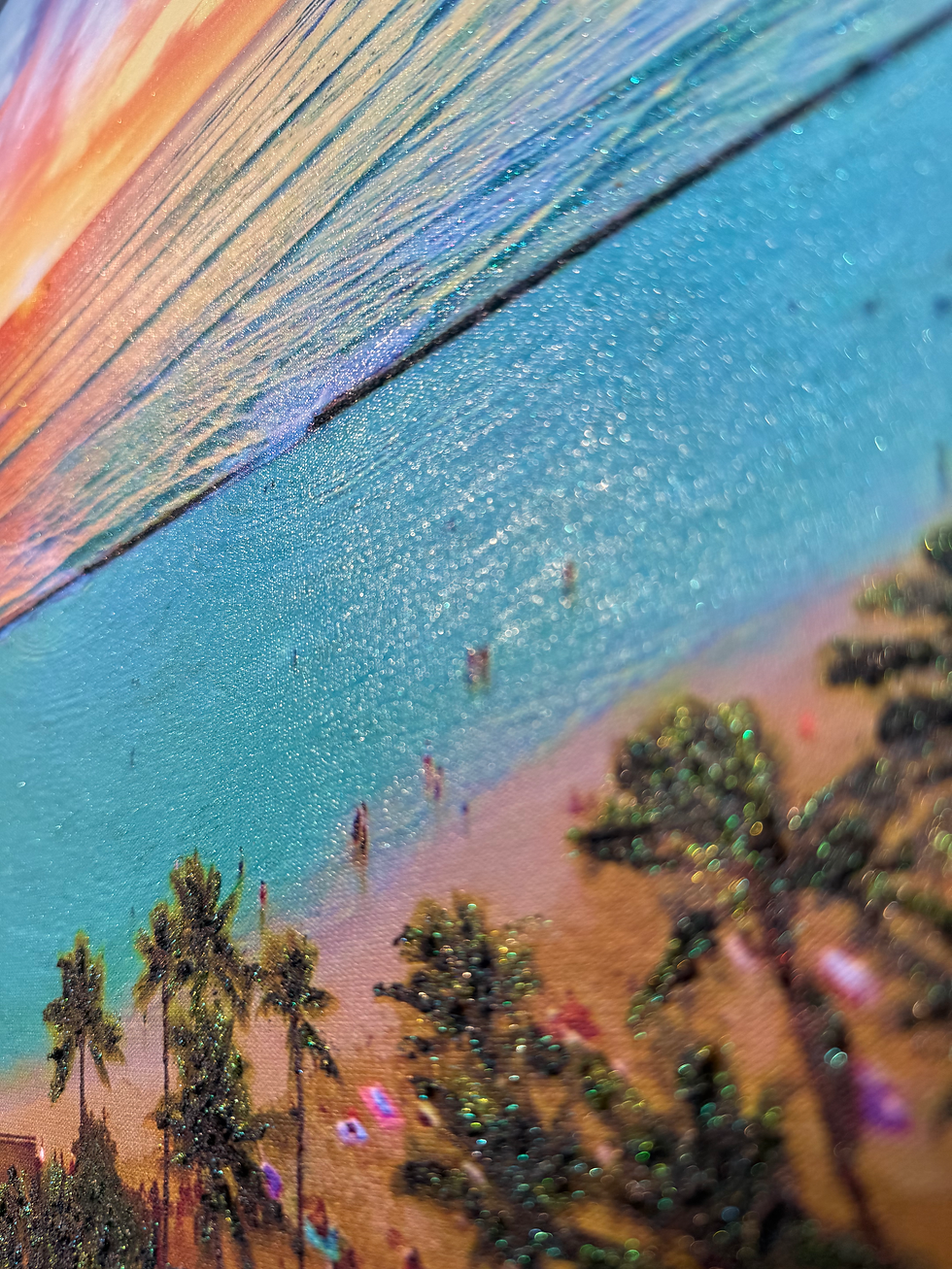 サムネイル： Coconut Sunset 16" x 20"