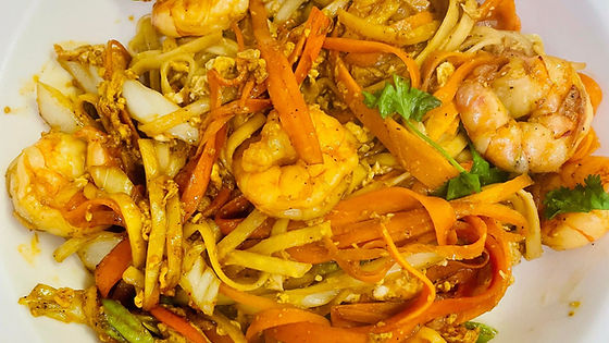 Crevettes sautées