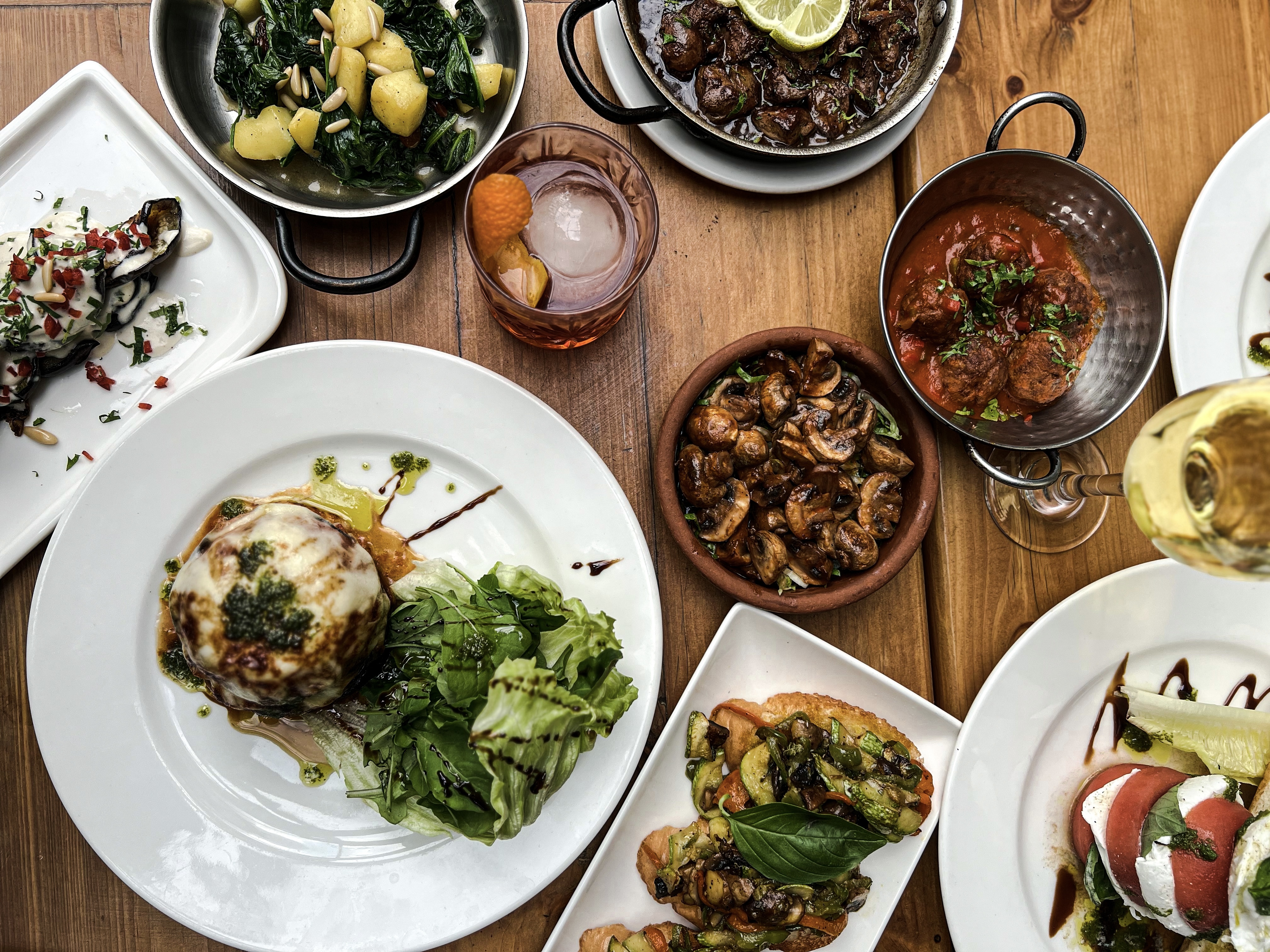 Arranged Food and Objects