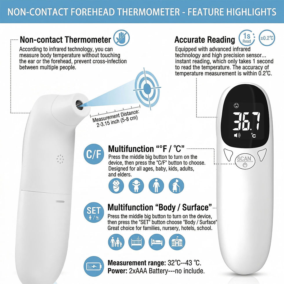 Thumbnail: BobbioCare™ Digital Ear Thermometer