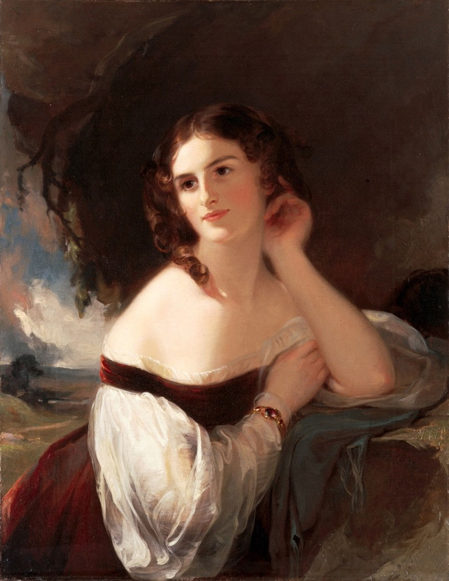 THOMAS SALLY / PORTRAIT OF FANNY KEMBLE 1834 / THE WHITE HOUSE / WASHINGTON