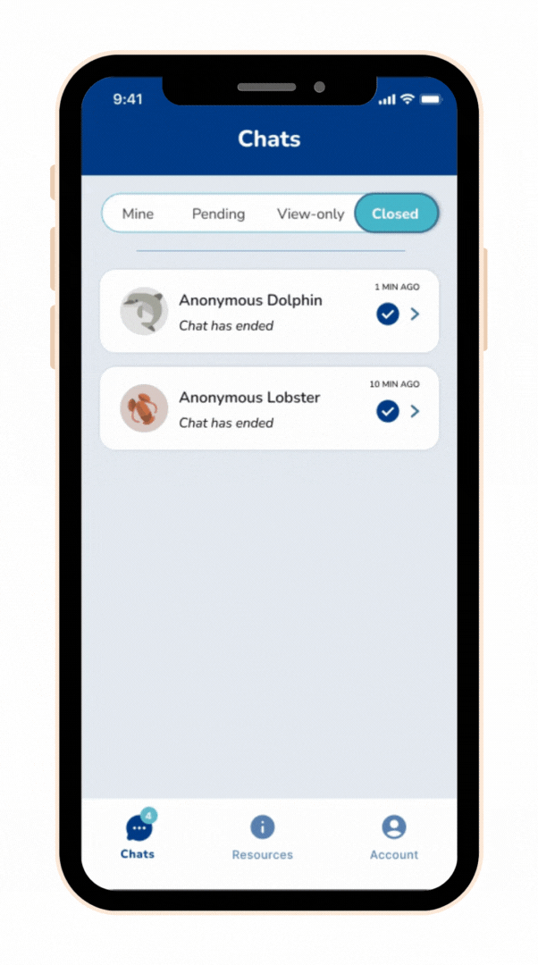 Deleting a closed and logged chat