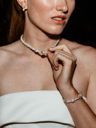 bracelet pour femme en perles d'eau douces, bracelet pour mariée et demoiselle d'honneur, paviot créateur, créateur de bijoux en perles pour mariage