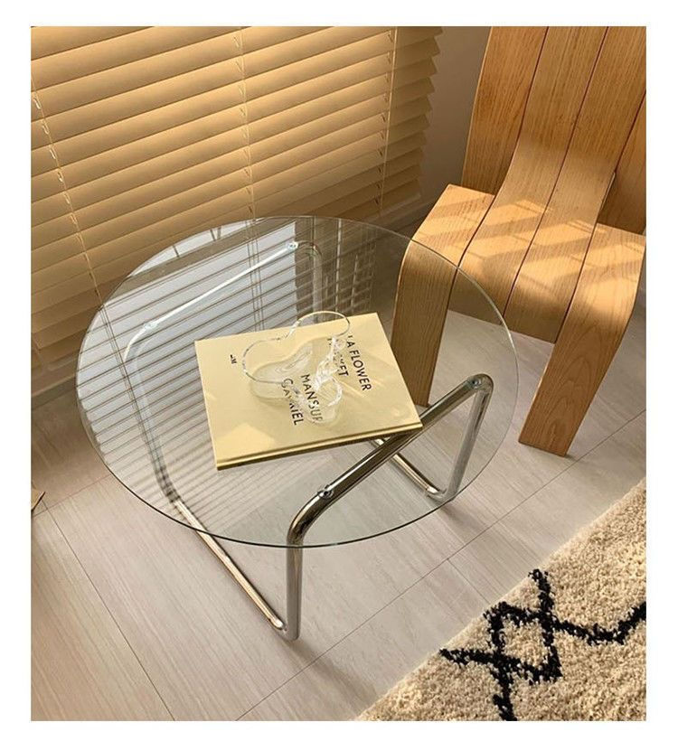 Thumbnail: Eiko Glass Round Coffee Table