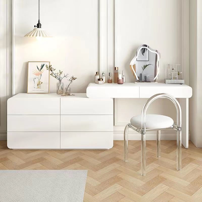 Thumbnail: Reni Vanity Table + Cabinet + Stool / Chair + (FREE LED MIRROR)