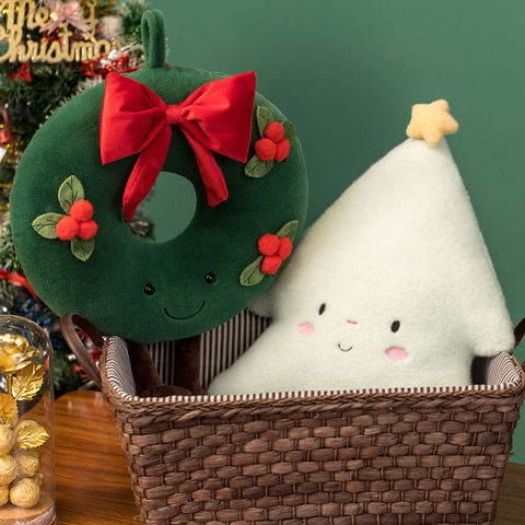 Thumbnail: [CHRISTMAS EDITION] Cute Christmas Aesthetic Chic Plush Throw Pillow 