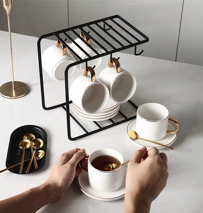 Thumbnail: Akira Ceramic Coffee Cup Tea Set Gift Box