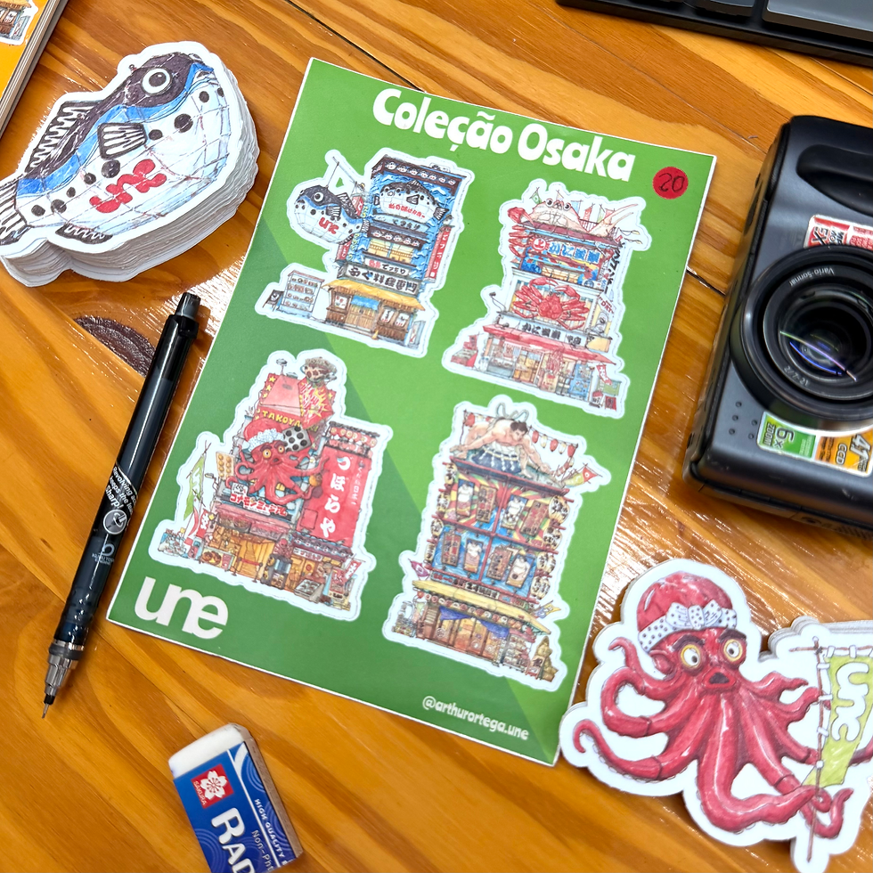 Miniatura: Cartela de Adesivos Casas.