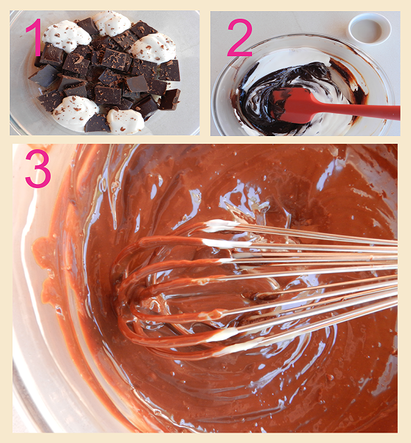 ganache choclate microondas