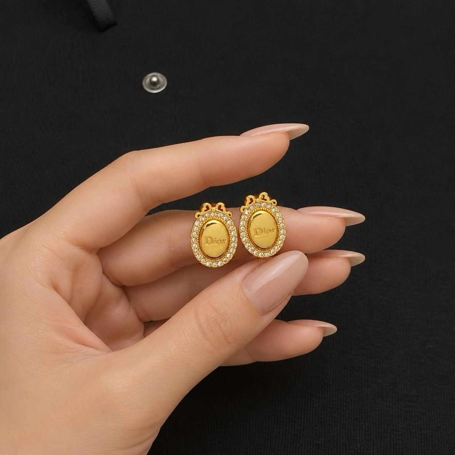 New di*r bow earring 