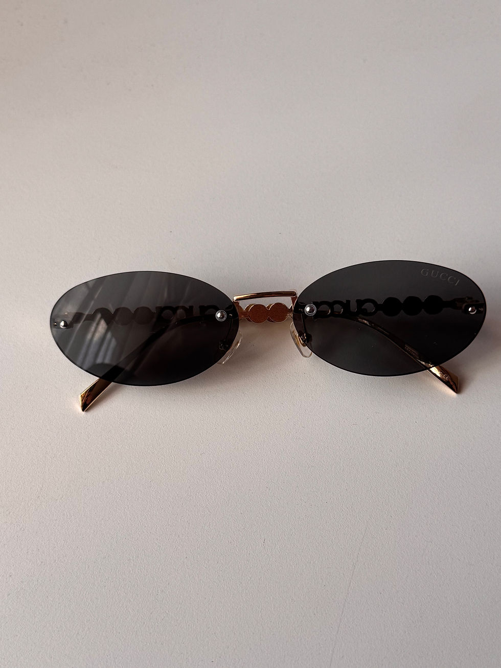 Thumbnail: GG pearl encrusted sunglass black 