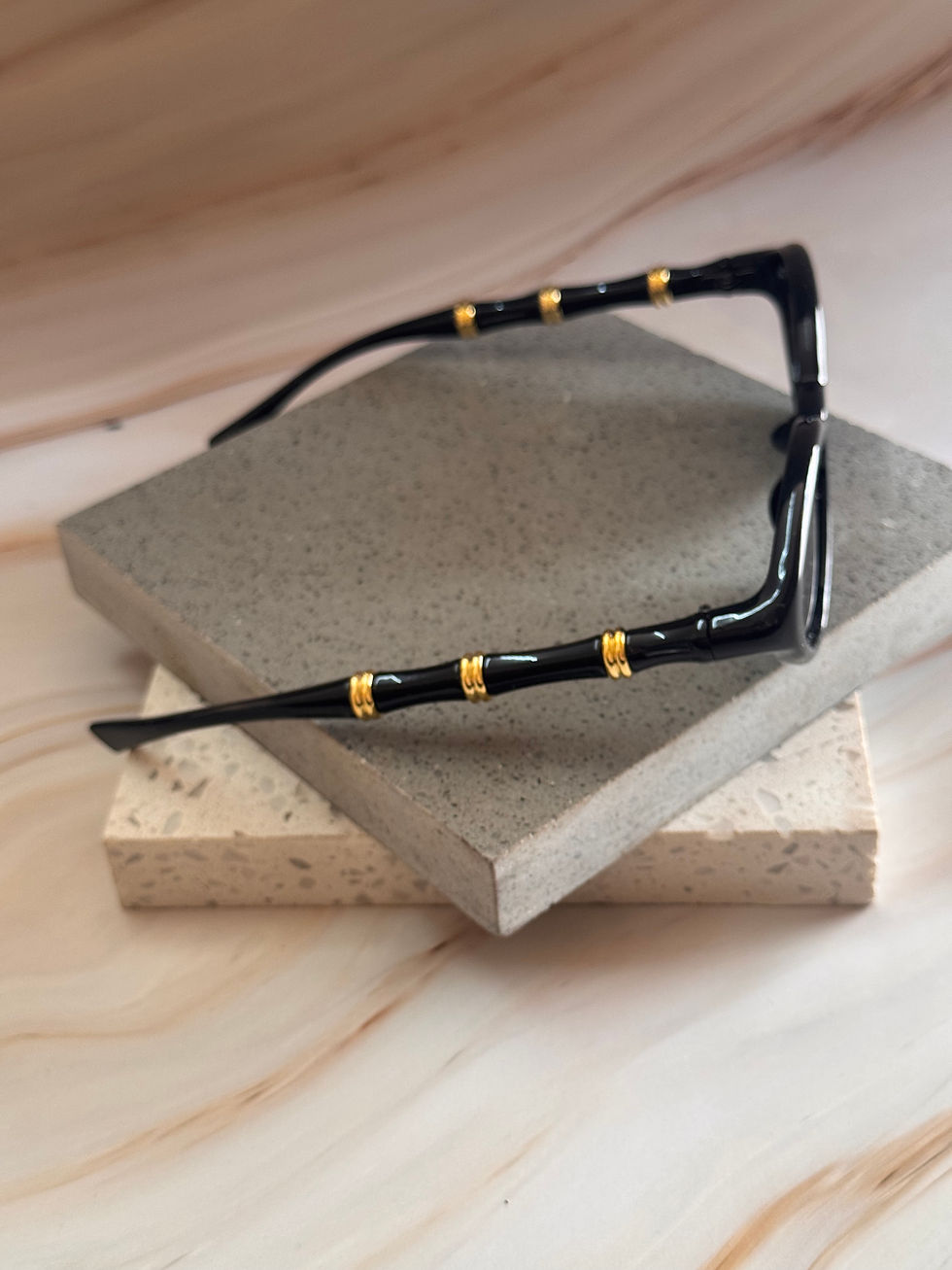 Thumbnail: Gg inspired bamboo sunglasses 