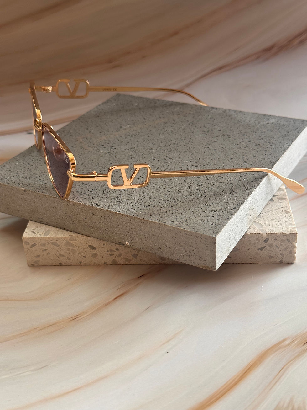 Thumbnail: V*lentino taupe sunglasses 