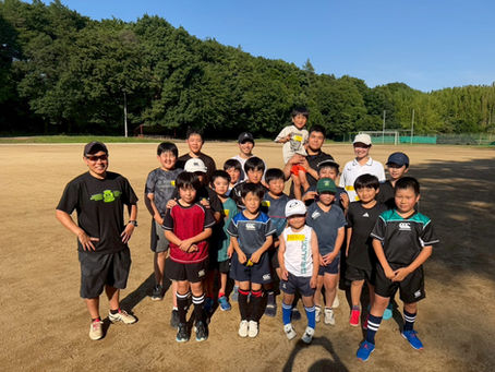 暑さに負けず元気いっぱい!ラグビーを楽しみました!