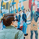 Man Looking at Graffiti copy