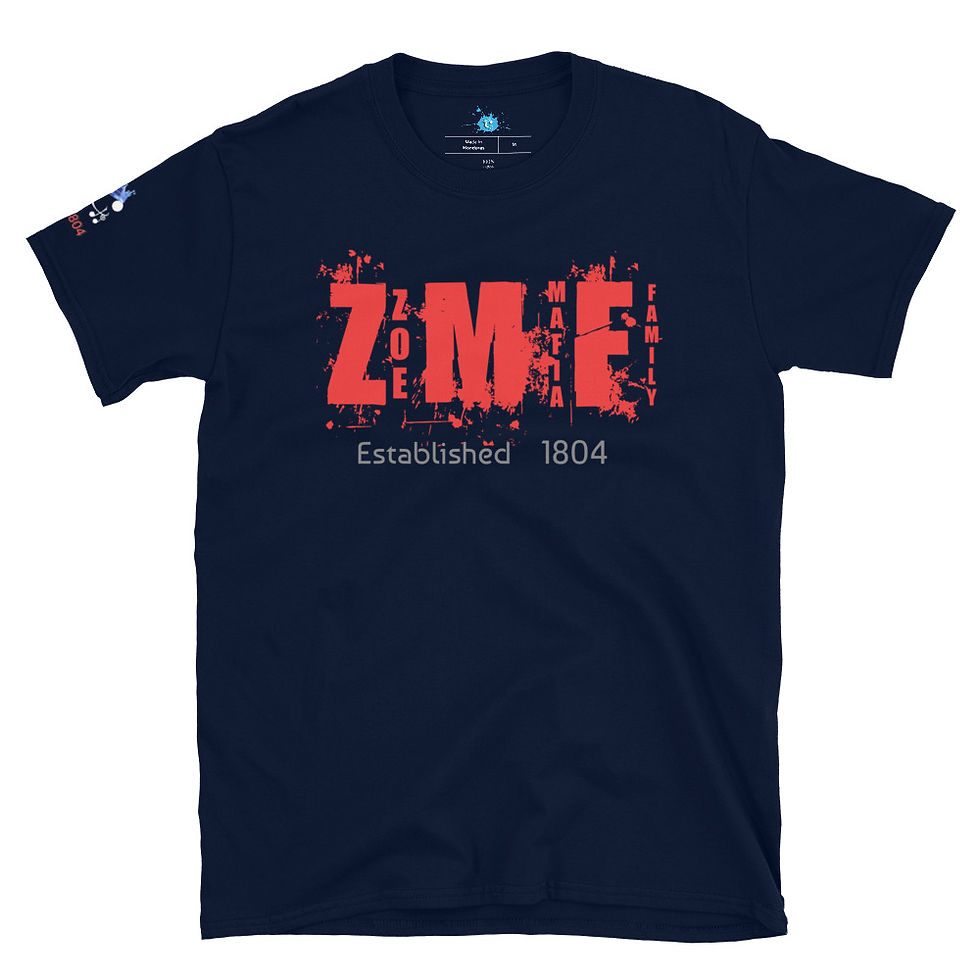 Miniatura: Z.M.F Dollar Red Tee Short-Sleeve Unisex T-Shirt