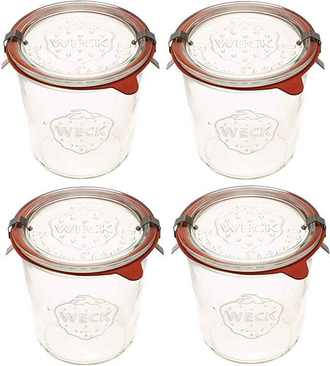 Weck Canning Jars 742 - Weck Mold Jars made of Transparent Glass - Eco-Friendly
