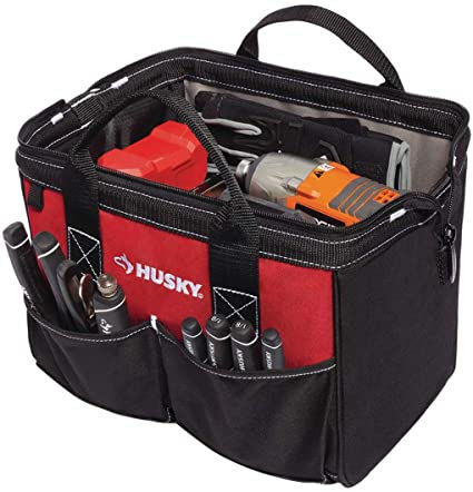 Thumbnail: Husky 18 in., 15 in. and 12 in. Tool Bag Combo in Red