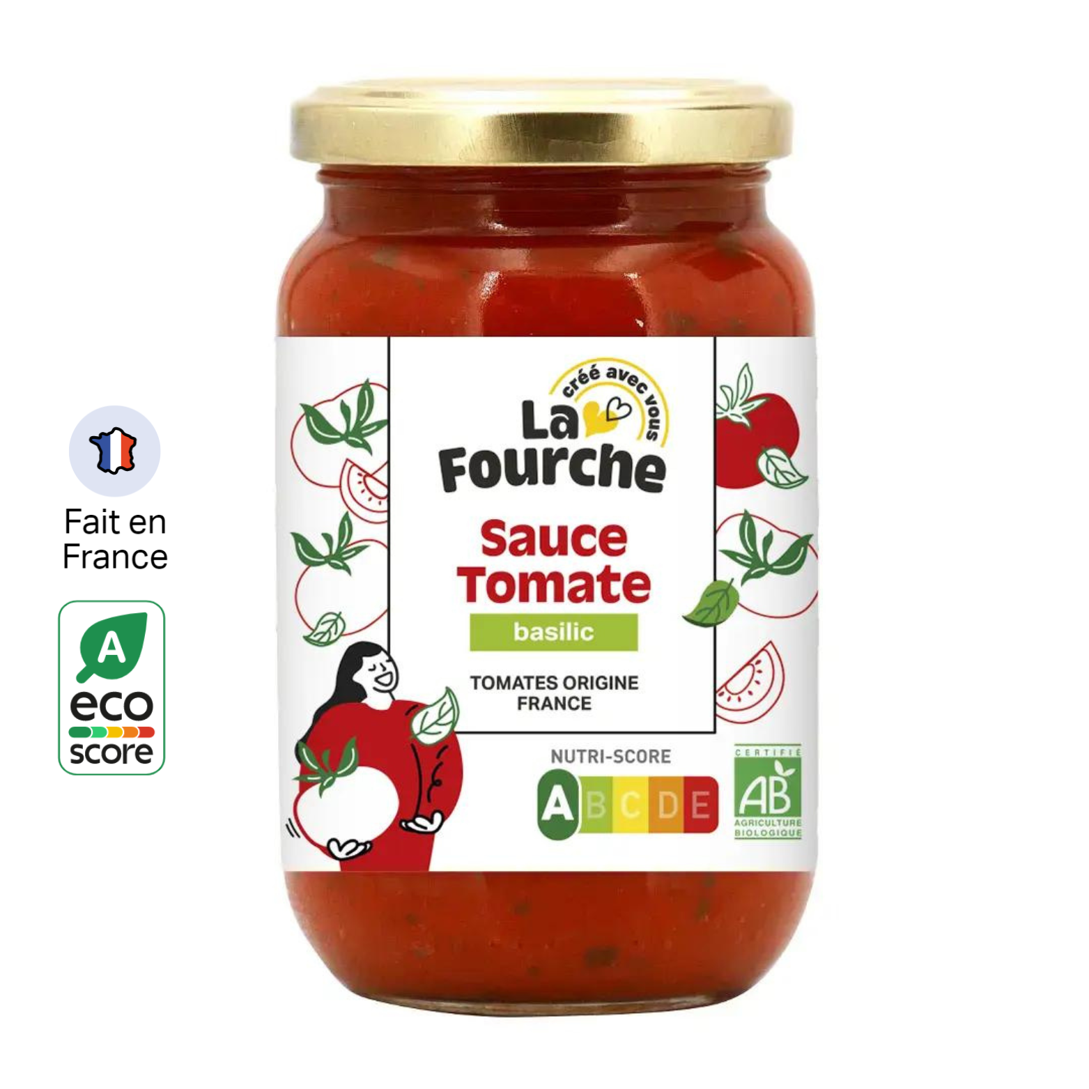 Sauce Tomate Origine France Basilic Bio (350g)