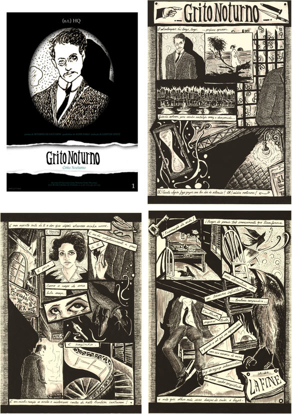 HQ "Grito Noturno" publicada na (n.t.) Revista Literária em Tradução #5