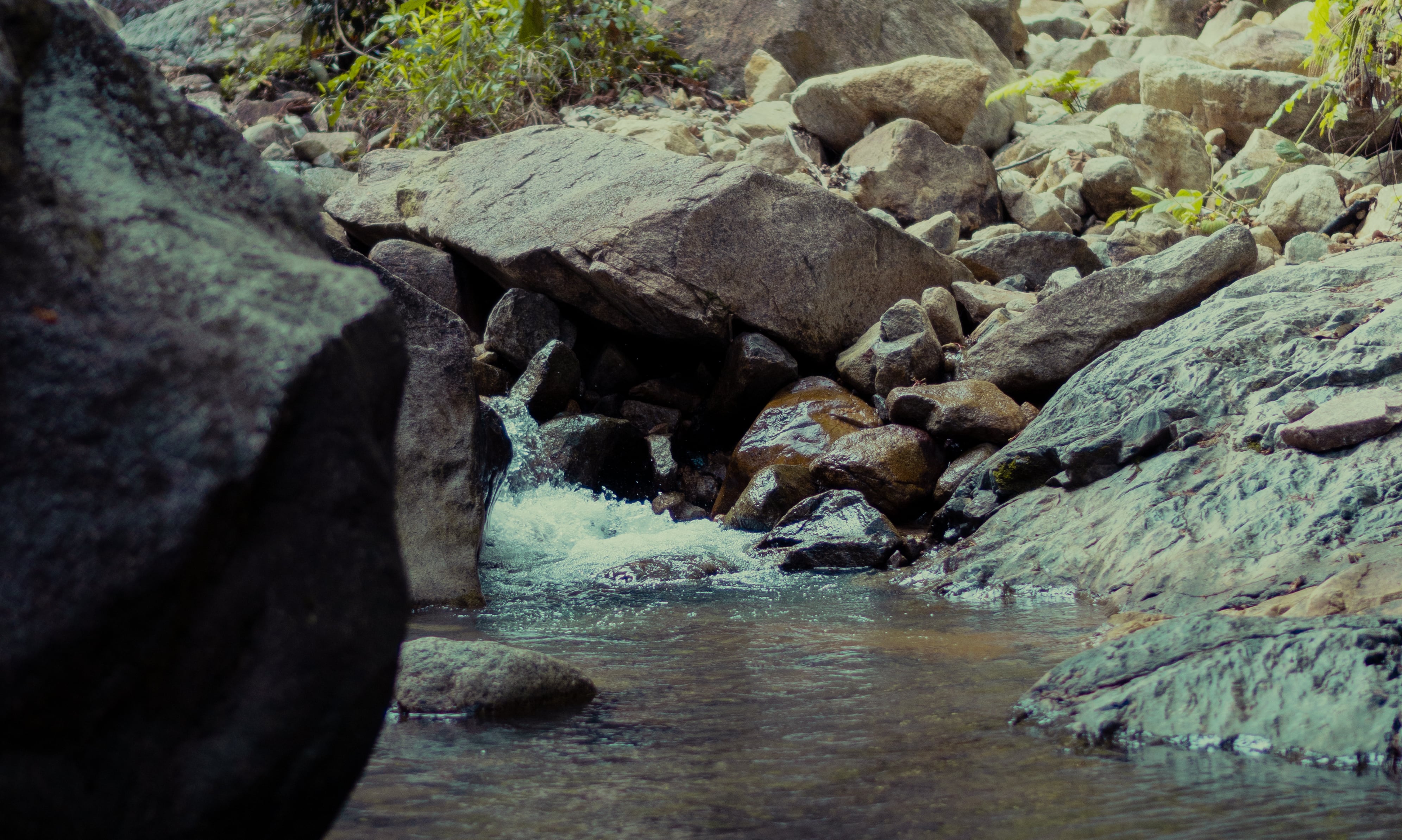 A mini river in Gunung Pulai at Johor