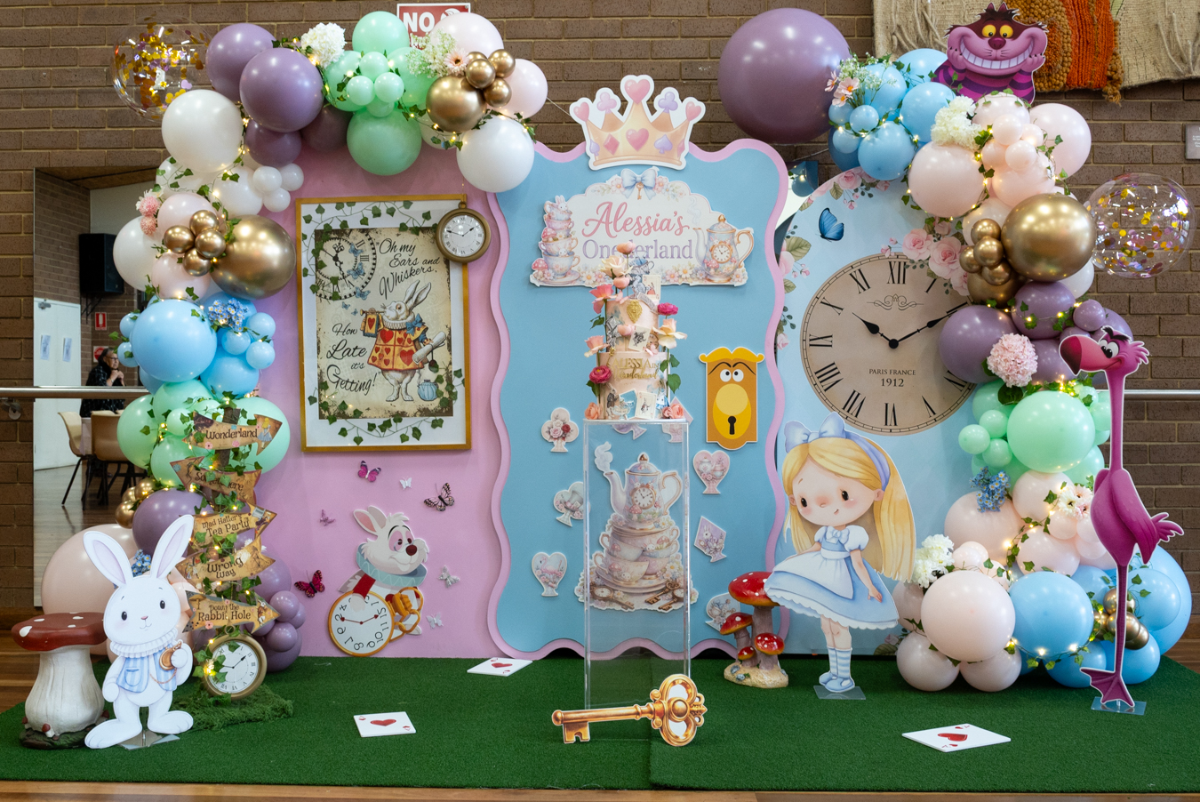 Party Pop Kids statement backdrop and balloon styling