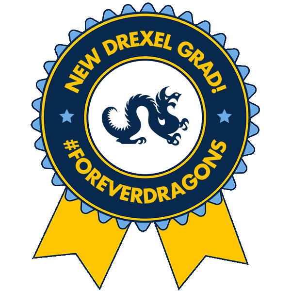Drexel Graduation Graphic - Animated Sticker