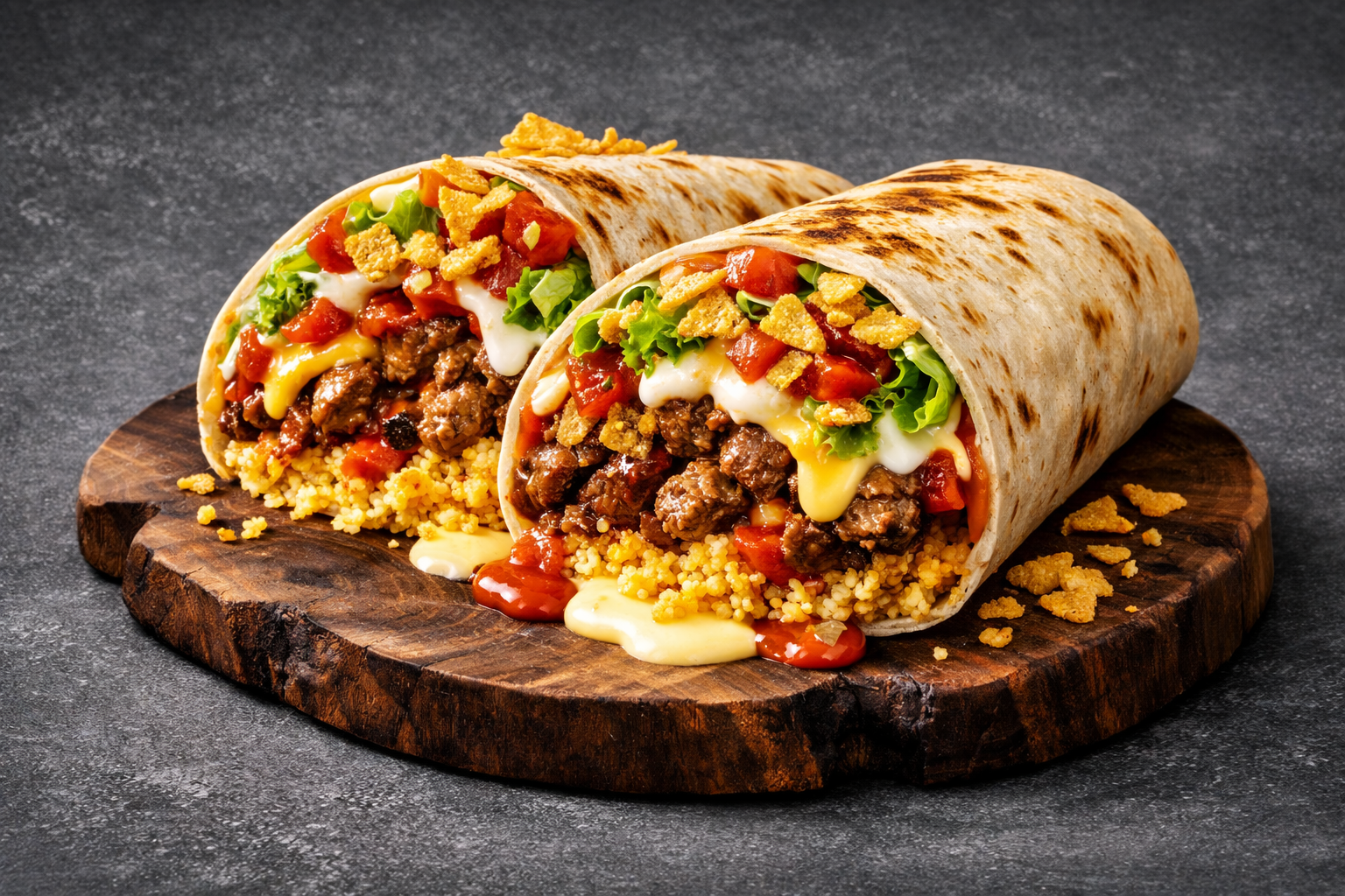 Arranged Food and Objects