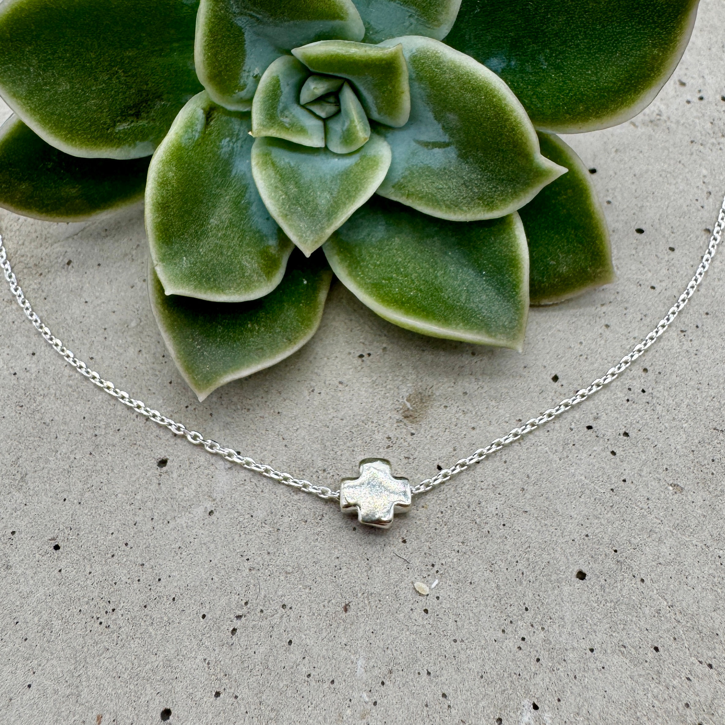 Square Cross Necklace