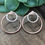 Thumbnail: Silver & rose gold jacket earrings