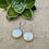 Thumbnail: Celeste Disc Pearl Earrings