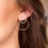 Thumbnail: Silver & rose gold jacket earrings