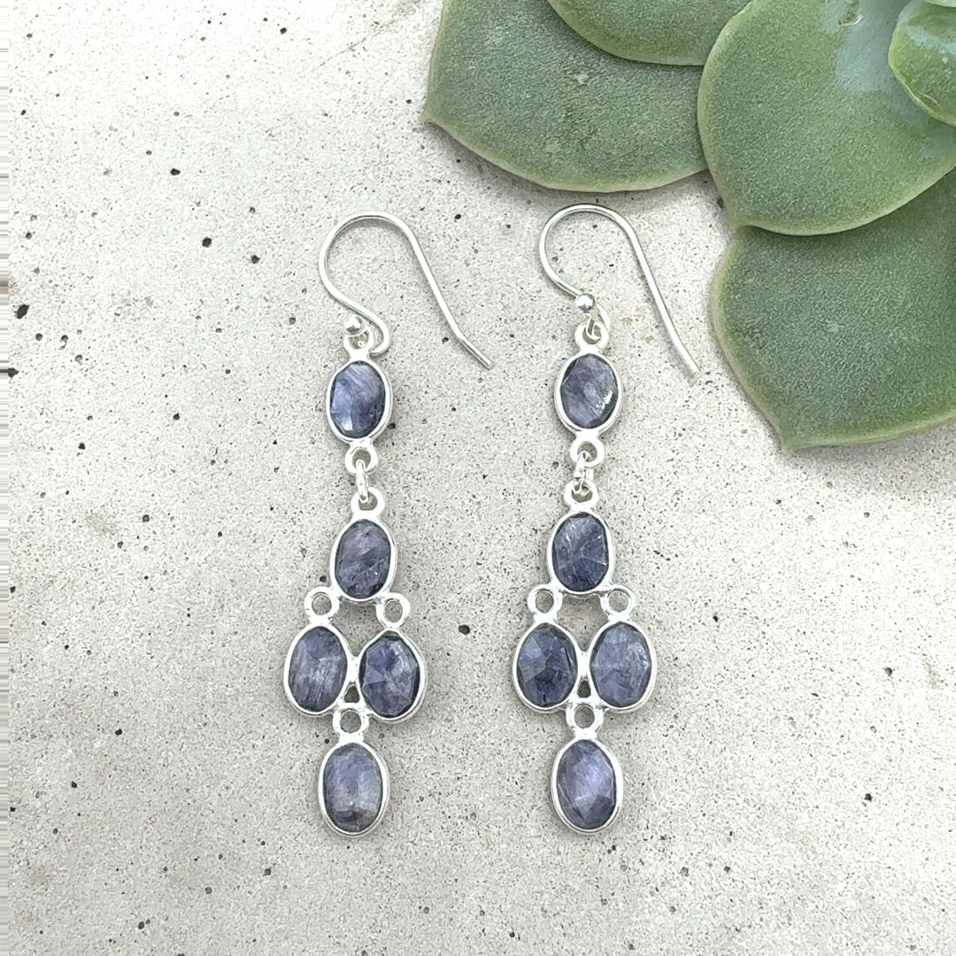 Sapphire Sea Earrings