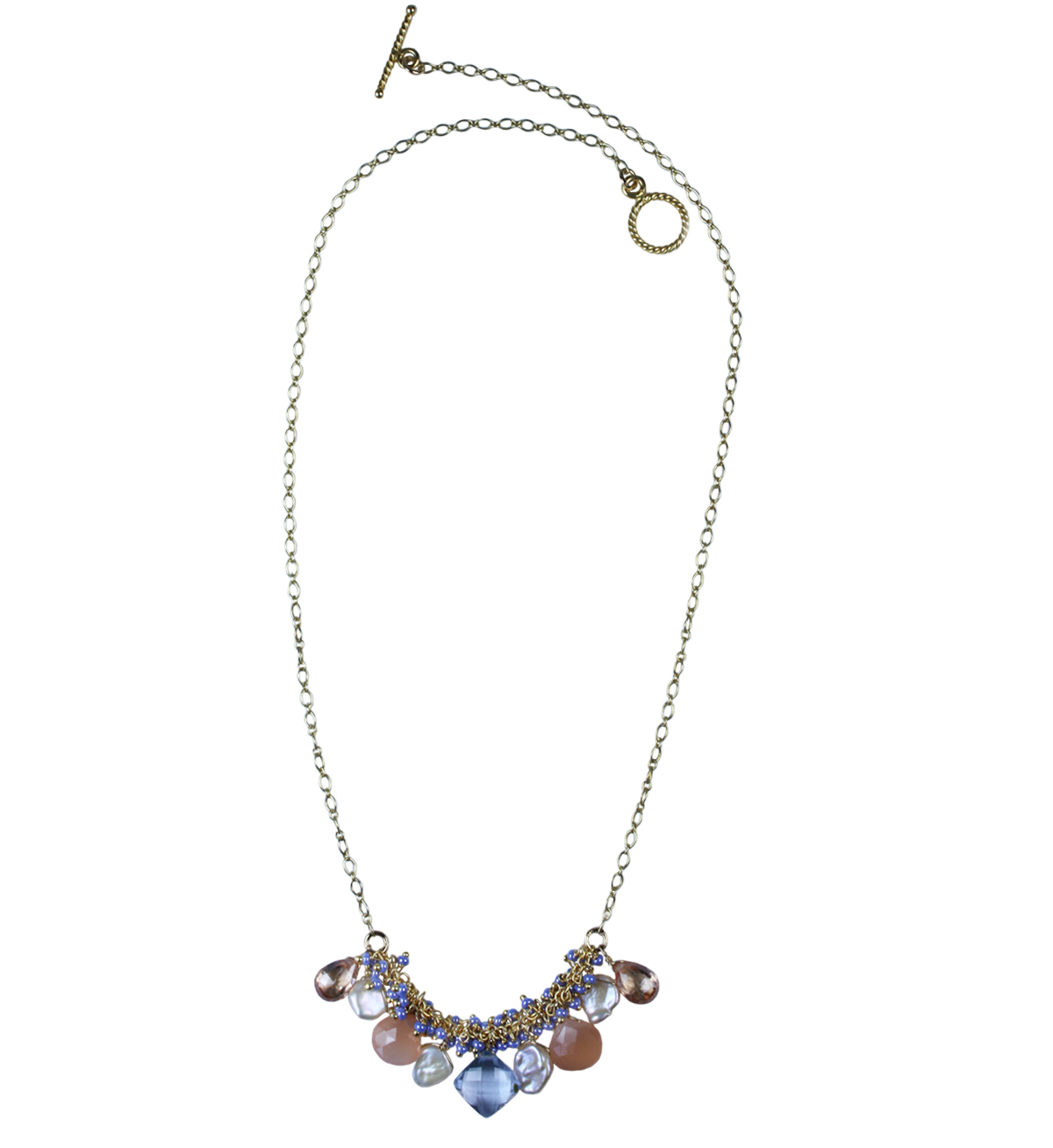 Petite Periwinkle Shaggy Necklace