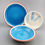 縮圖：Blue fish stoneware dinner set