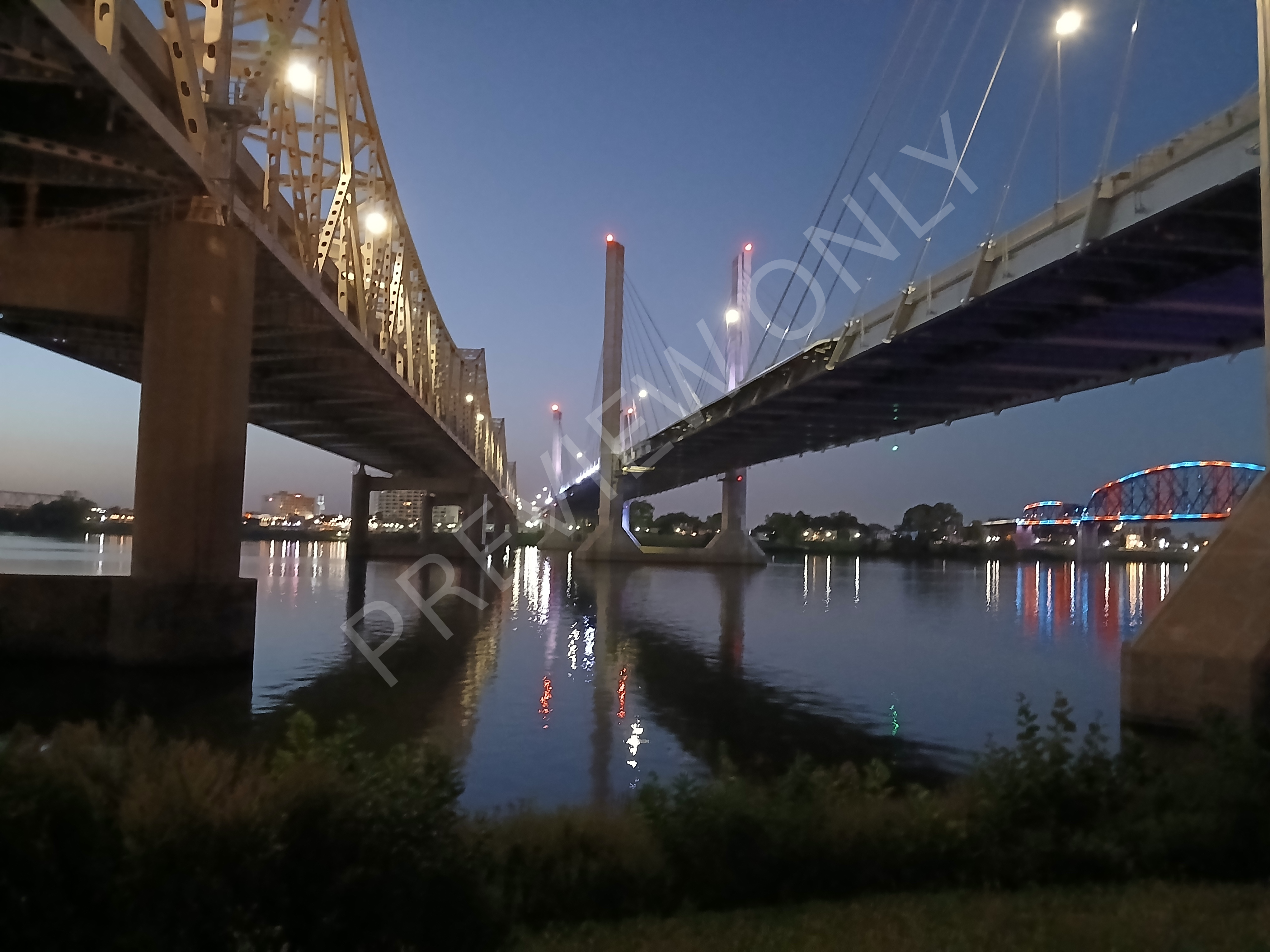 Bridges at Twilight: Waterfront after Dark